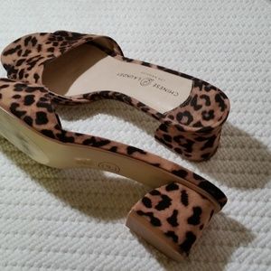 Chinese Laundry Leopard Slides Brown Black